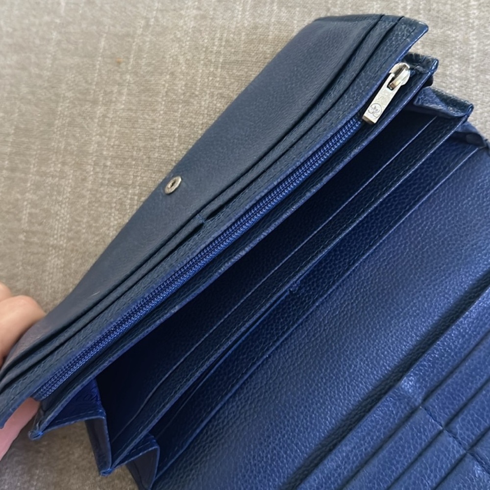 Longchamp Blue Leather Wallet - Picture 5 of 6